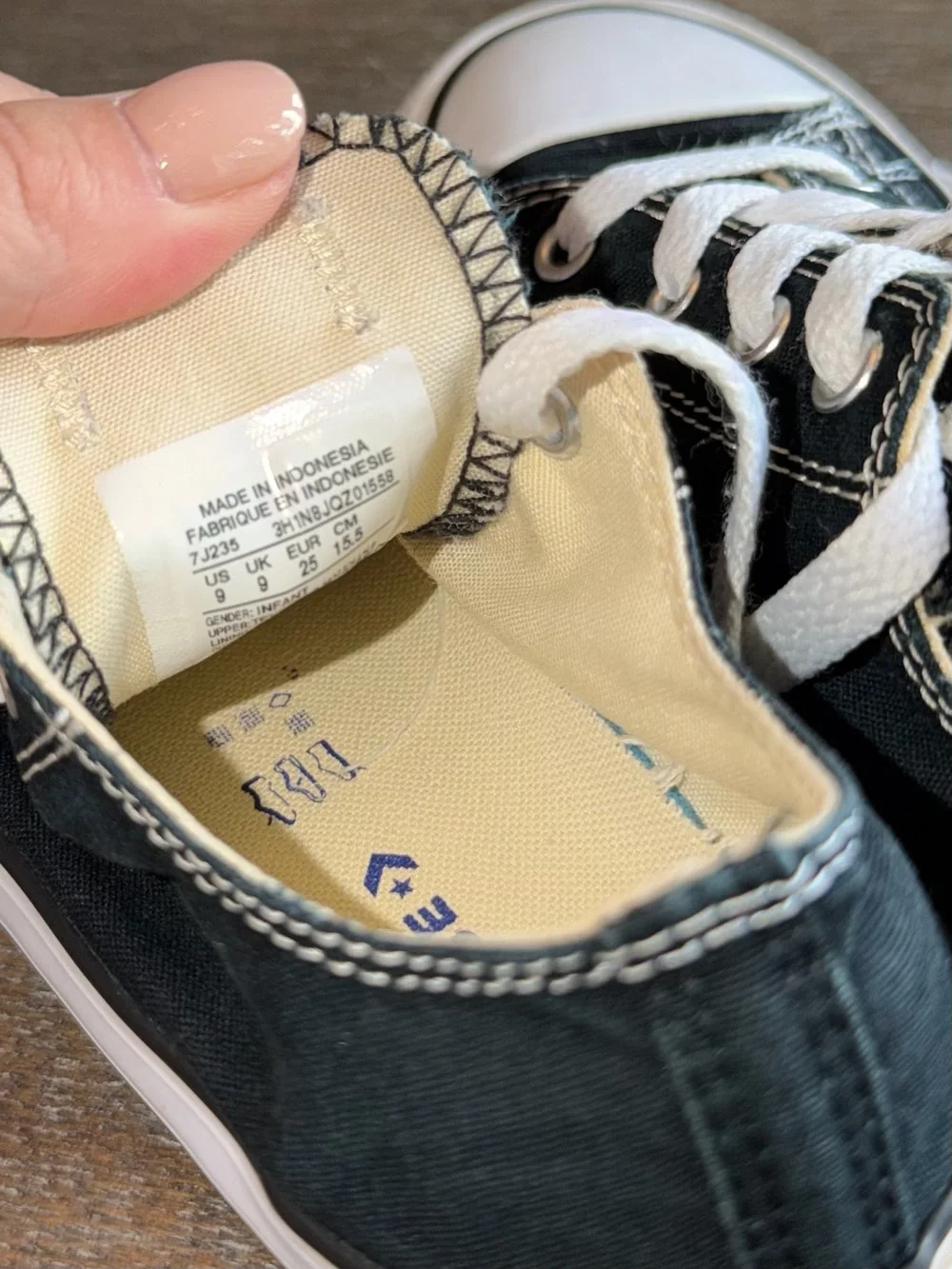 Converse black sneakers